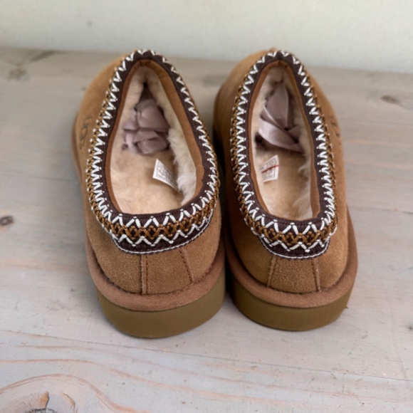 UGG TASMAN SLIPPERS CHESTNUT womens us 9 NEW - Picture 4 of 8